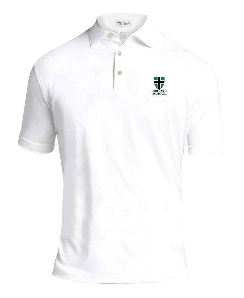 Peter Millar Men's Solid Performance Polo - Self Collar